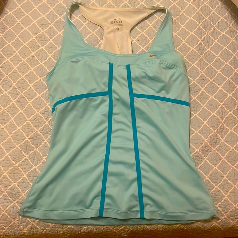 Turquoise tennis top